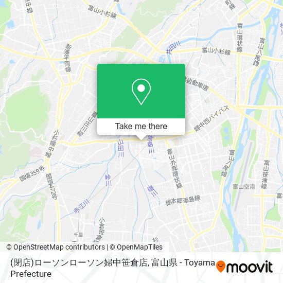 (閉店)ローソンローソン婦中笹倉店 map