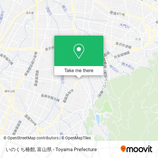いのくち椿館 map