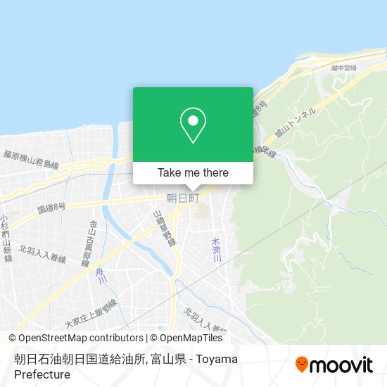 朝日石油朝日国道給油所 map