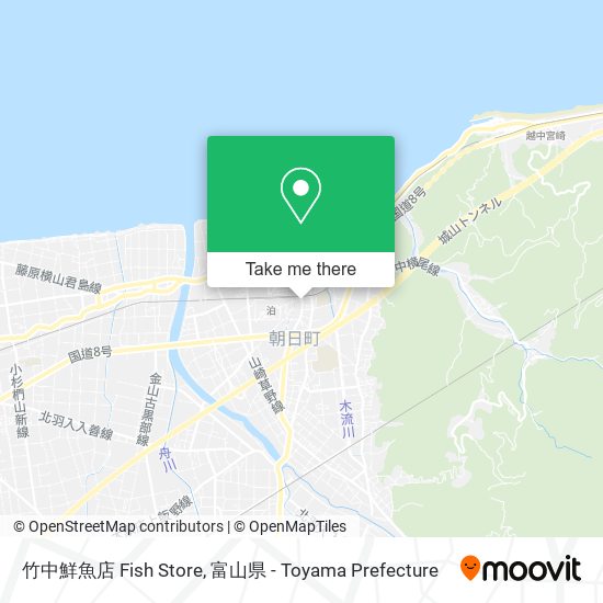 竹中鮮魚店 Fish Store map