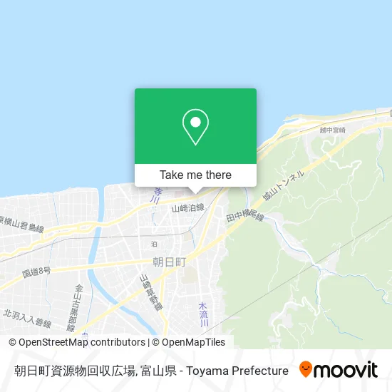 朝日町資源物回収広場 map