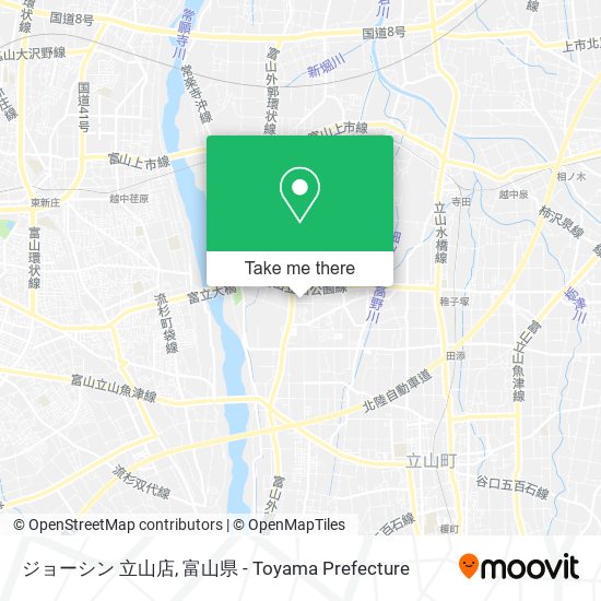 ジョーシン 立山店 map