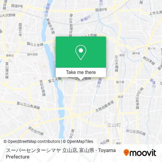 スーパーセンターシマヤ 立山店 map