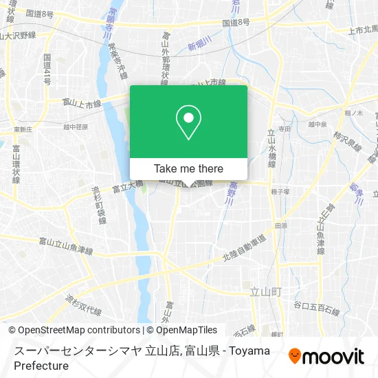 スーパーセンターシマヤ 立山店 map