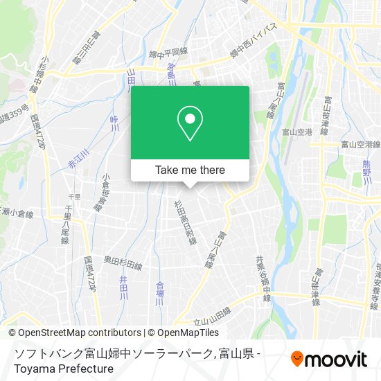 ソフトバンク富山婦中ソーラーパーク map