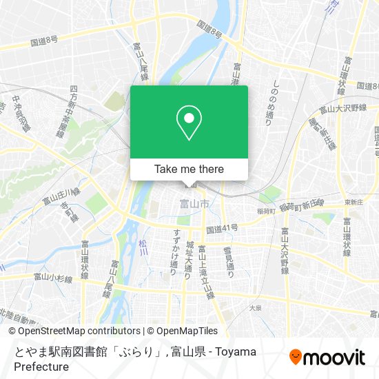 とやま駅南図書館「ぶらり」 map