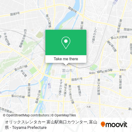 オリックスレンタカー 富山駅南口カウンター map