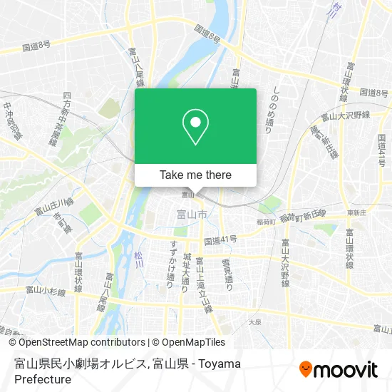 富山県民小劇場オルビス map