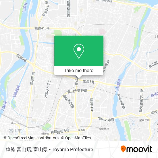 粋鮨 富山店 map