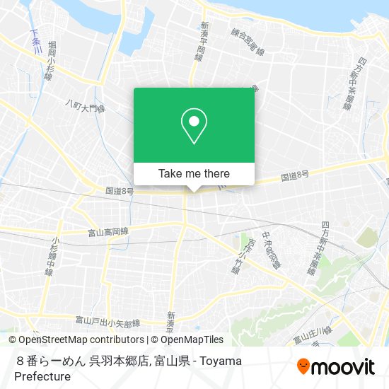 ８番らーめん 呉羽本郷店 map