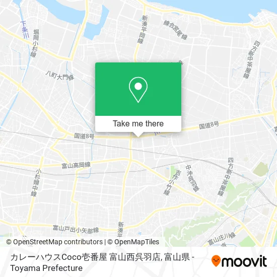 カレーハウスCoco壱番屋 富山西呉羽店 map