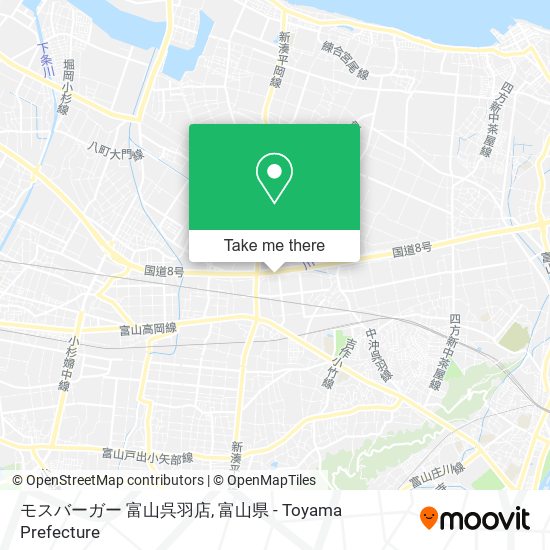 モスバーガー 富山呉羽店 map