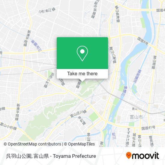 呉羽山公園 map