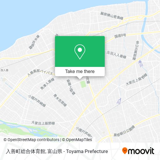 入善町総合体育館 map