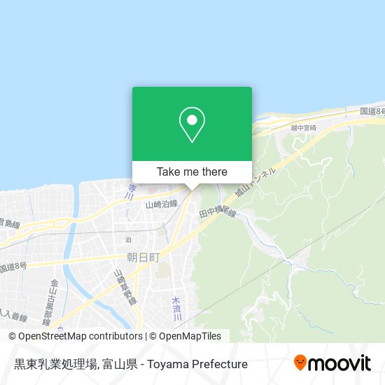 黒東乳業処理場 map