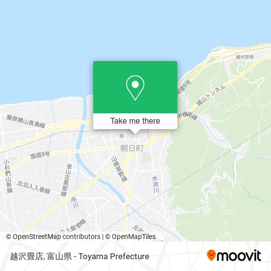 越沢畳店 map