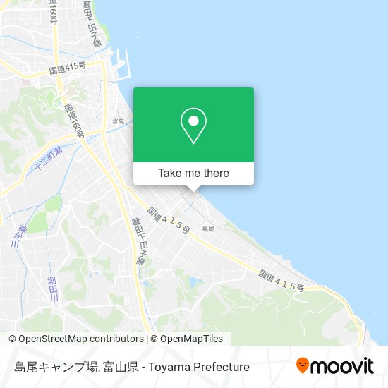 島尾キャンプ場 map
