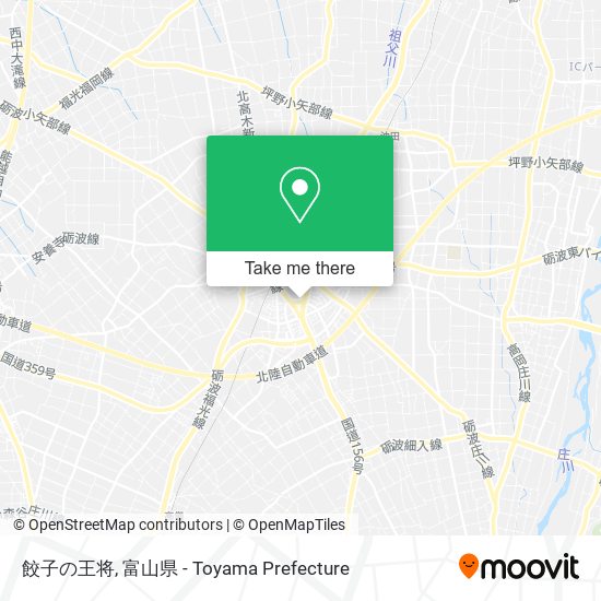 餃子の王将 map