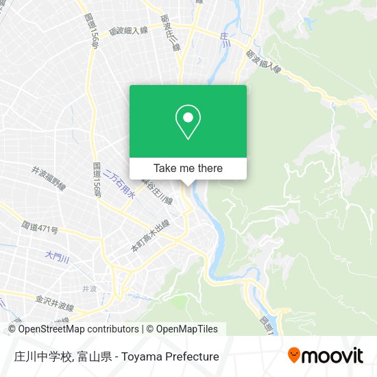 庄川中学校 map