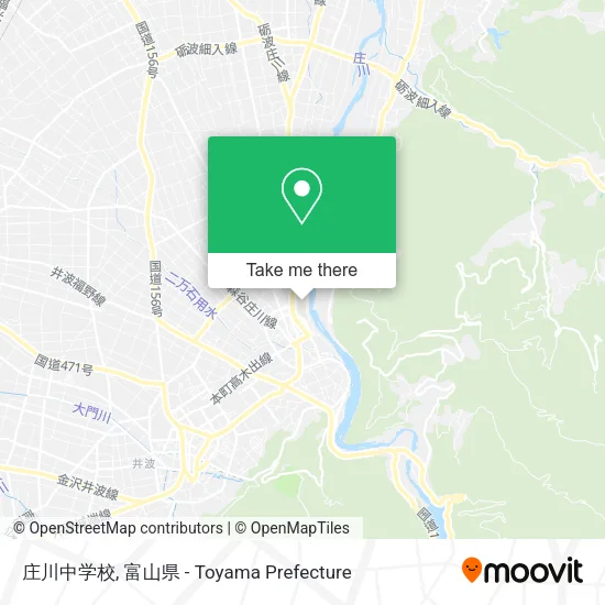 庄川中学校 map