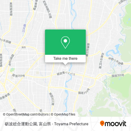 砺波総合運動公園 map