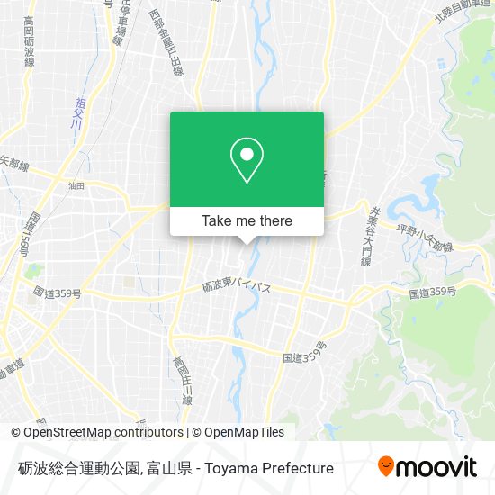 砺波総合運動公園 map