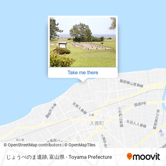 じょうべのま遺跡 map