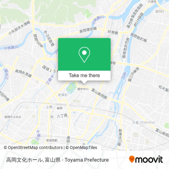 高岡文化ホール map