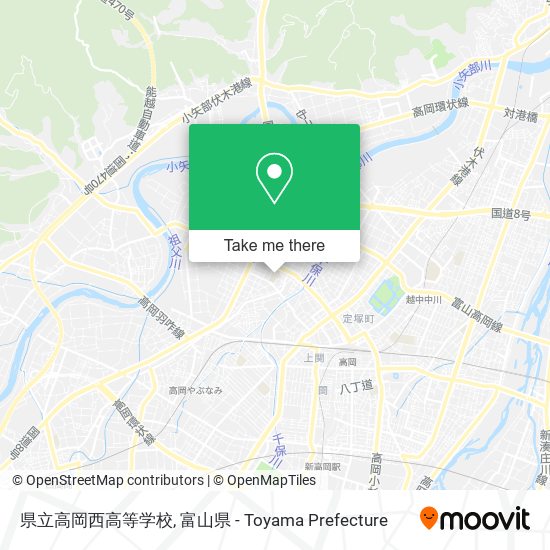 県立高岡西高等学校 map