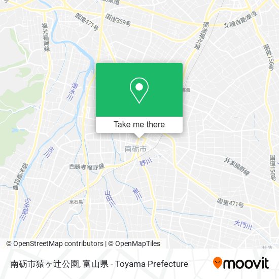 南砺市猿ヶ辻公園 map