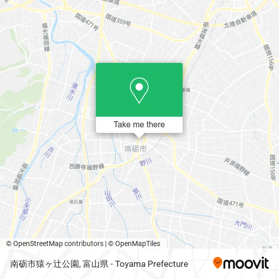 南砺市猿ヶ辻公園 map