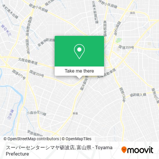 スーパーセンターシマヤ砺波店 map