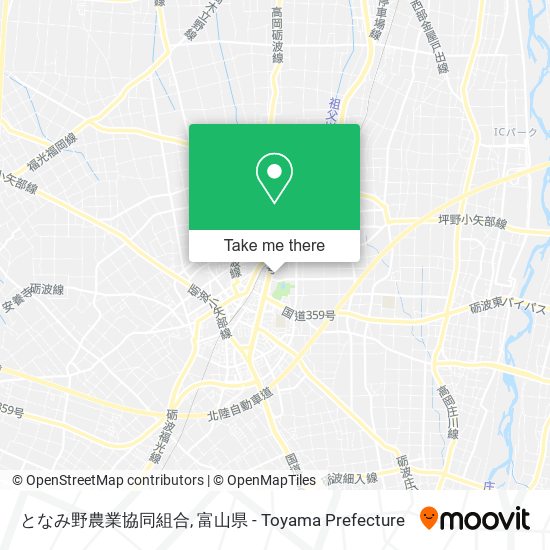 となみ野農業協同組合 map