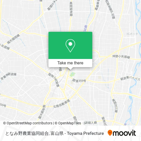 となみ野農業協同組合 map