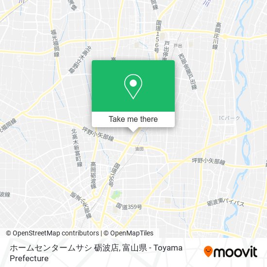ホームセンタームサシ 砺波店 map
