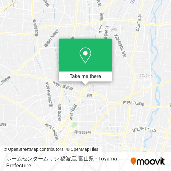 ホームセンタームサシ 砺波店 map