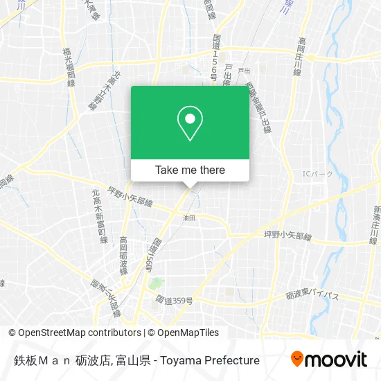 鉄板Ｍａｎ 砺波店 map