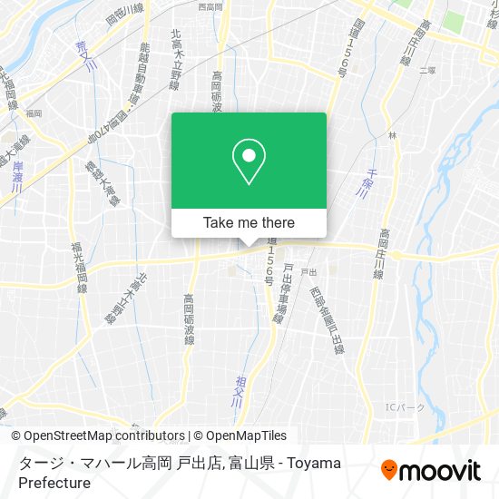 タージ・マハール高岡 戸出店 map