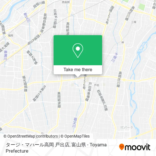 タージ・マハール高岡 戸出店 map