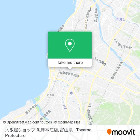 大阪屋ショップ 魚津本江店 map