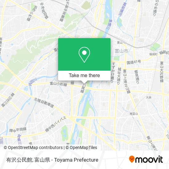 有沢公民館 map