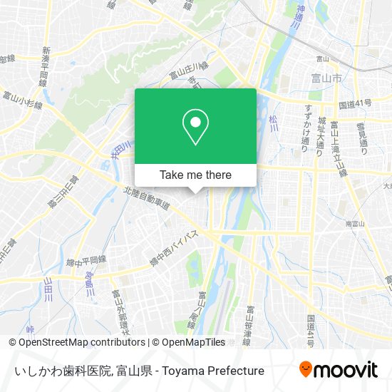 いしかわ歯科医院 map