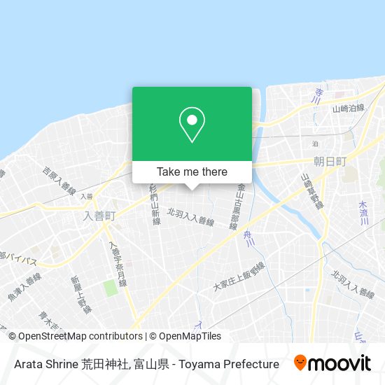 Arata Shrine 荒田神社 map