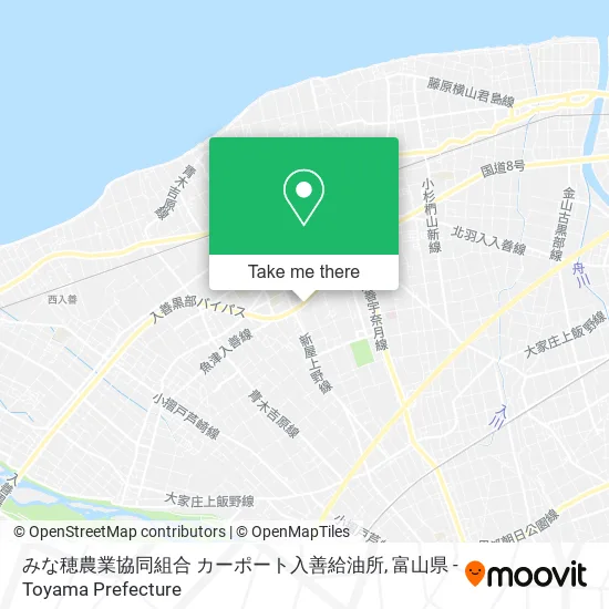 みな穂農業協同組合 カーポート入善給油所 map