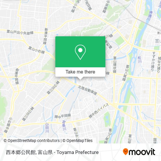 西本郷公民館 map