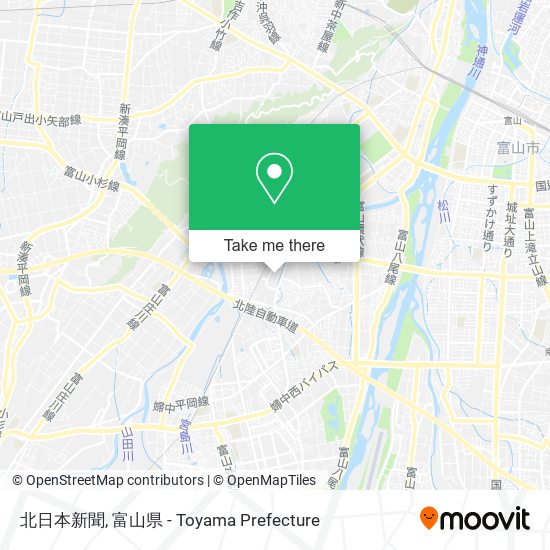 北日本新聞 map