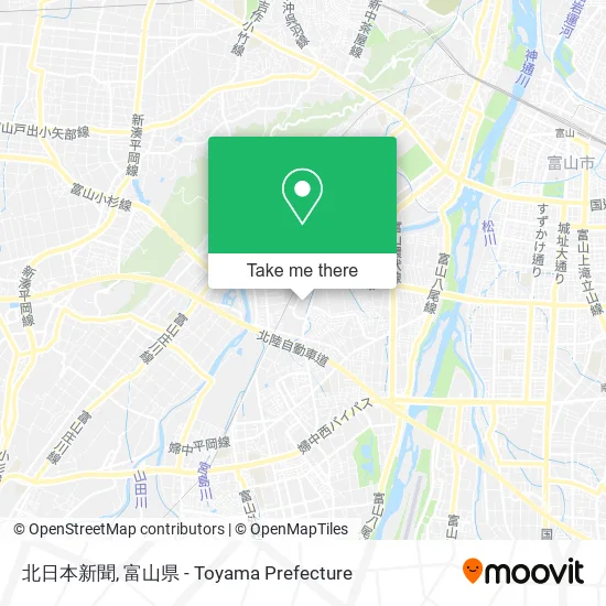 北日本新聞 map