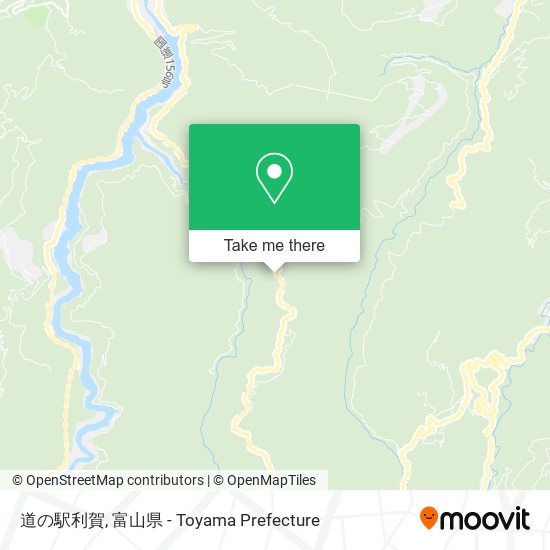 道の駅利賀 map