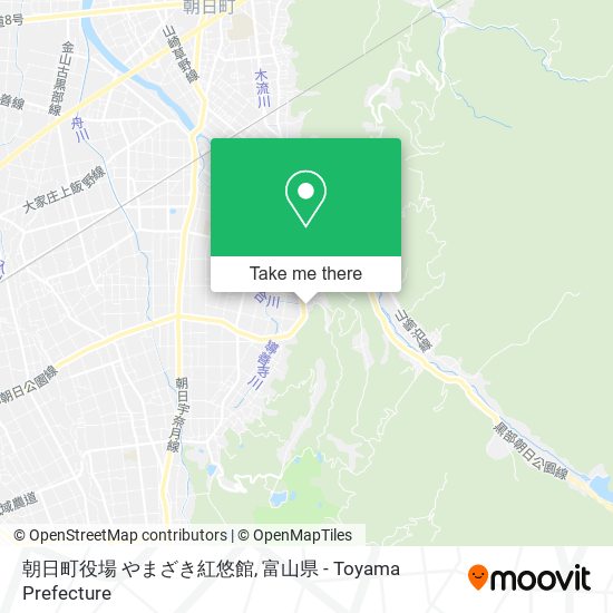 朝日町役場 やまざき紅悠館 map