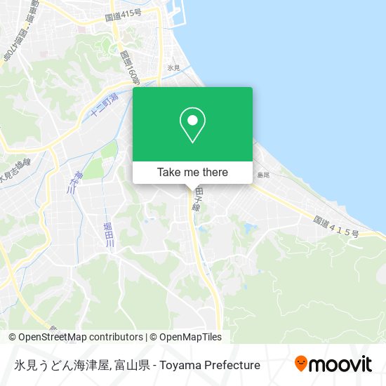 氷見うどん海津屋 map